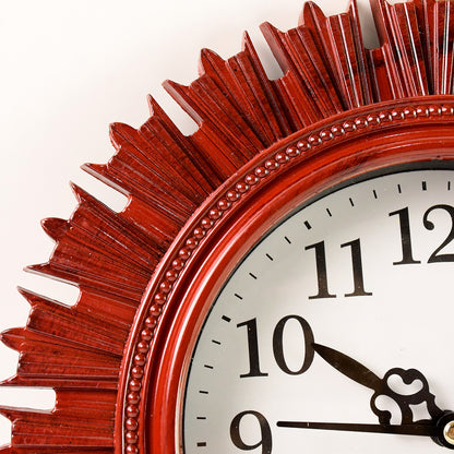 4918 Wooden Look Designer Wall Clock Plastic Decorative Latest Wall Clock Battery Operated Round Easy To Read For Roomhomekitchenbedroomofficeschool