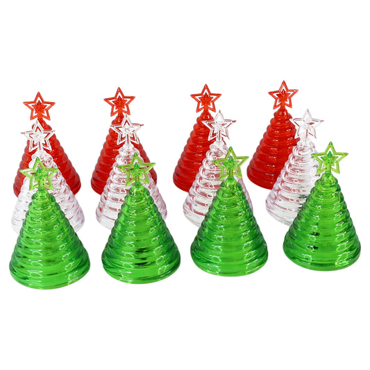 Christmas Tree Shape Led Decorative Lights (12 Pc)