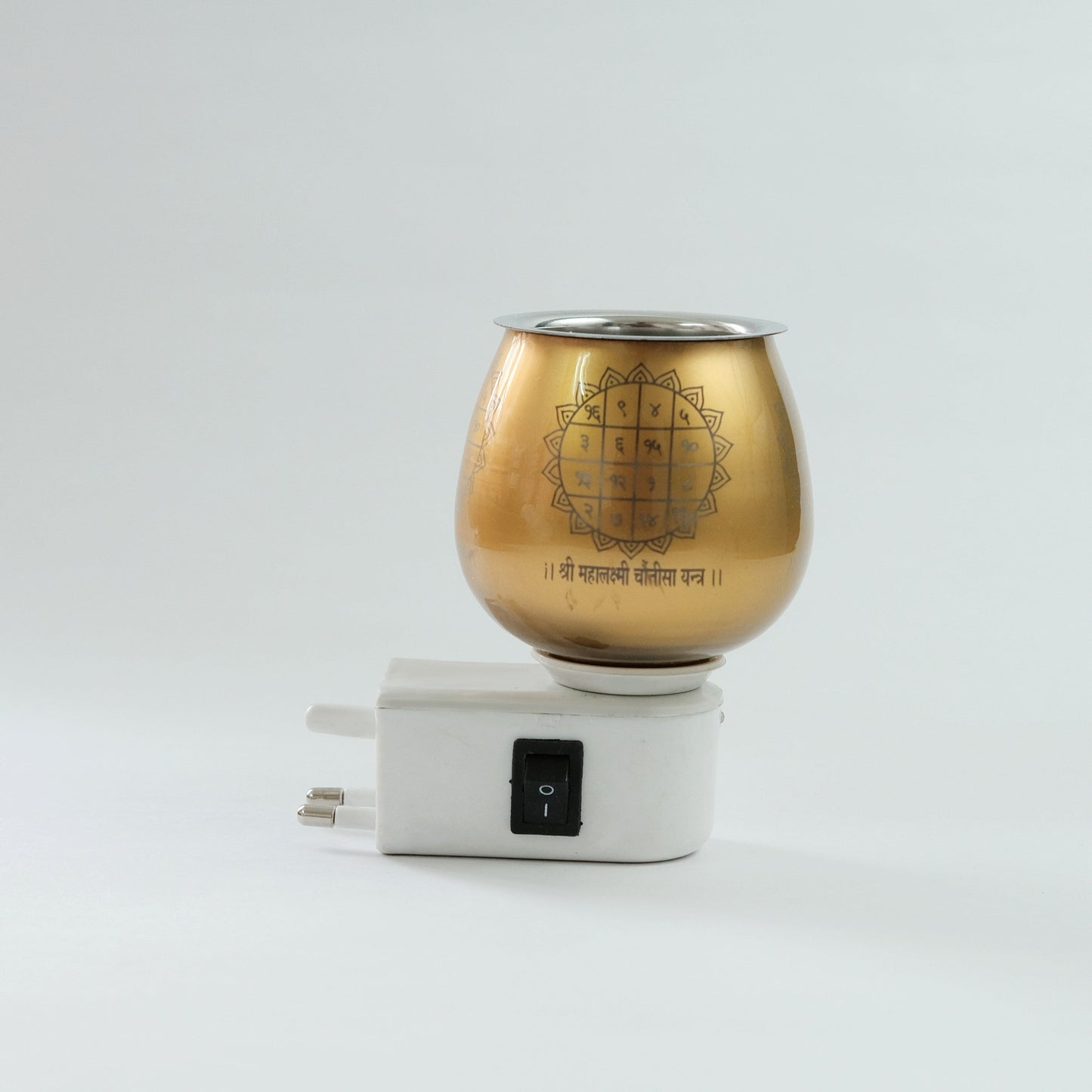 Mithilashri Maha Laxmi Yantra Aroma Burner Set (Electric Burner)- with four different fragrant oil (5ml)