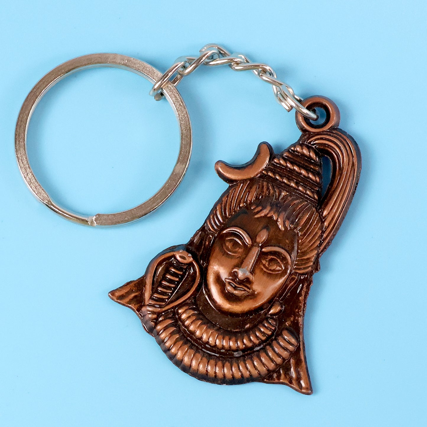 Lord Shiva  Adiyogi Metal Keychain Set (2 Pc Mix Design