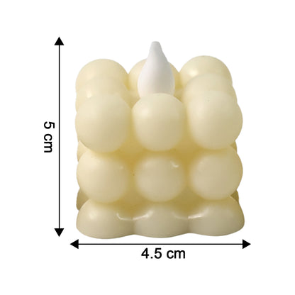 Decorative Led Bubble Candles (6 Pc  Set)
