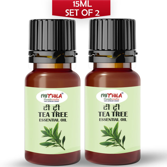 Tea Tree Essential Oil For Skin, Hair Care, Home Fragrance, Aroma Therapy 15ml (Pack of 2)