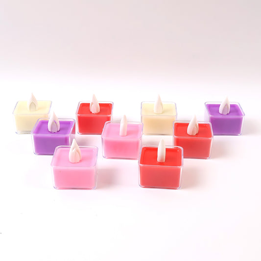 Led Flameless Decorative Tealight Candles - (9 Pc  Set)
