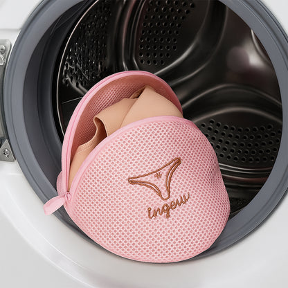 Lingerie Wash Bag  Dome-shaped Protective Mesh Laundry Pouch With Zip Closure (1 Pc)