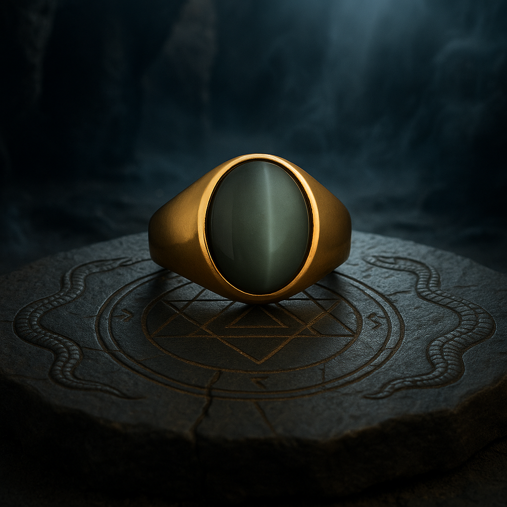 Cat’s Eye Panchdhatu Ring – Lab Certified | 100% Pure | Adjustable