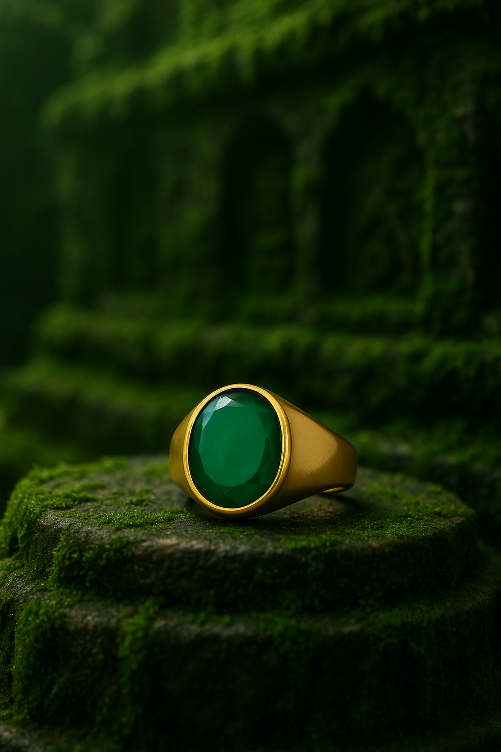 Emerald (Panna) Panchdhatu Ring | Lab Certified | Adjustable