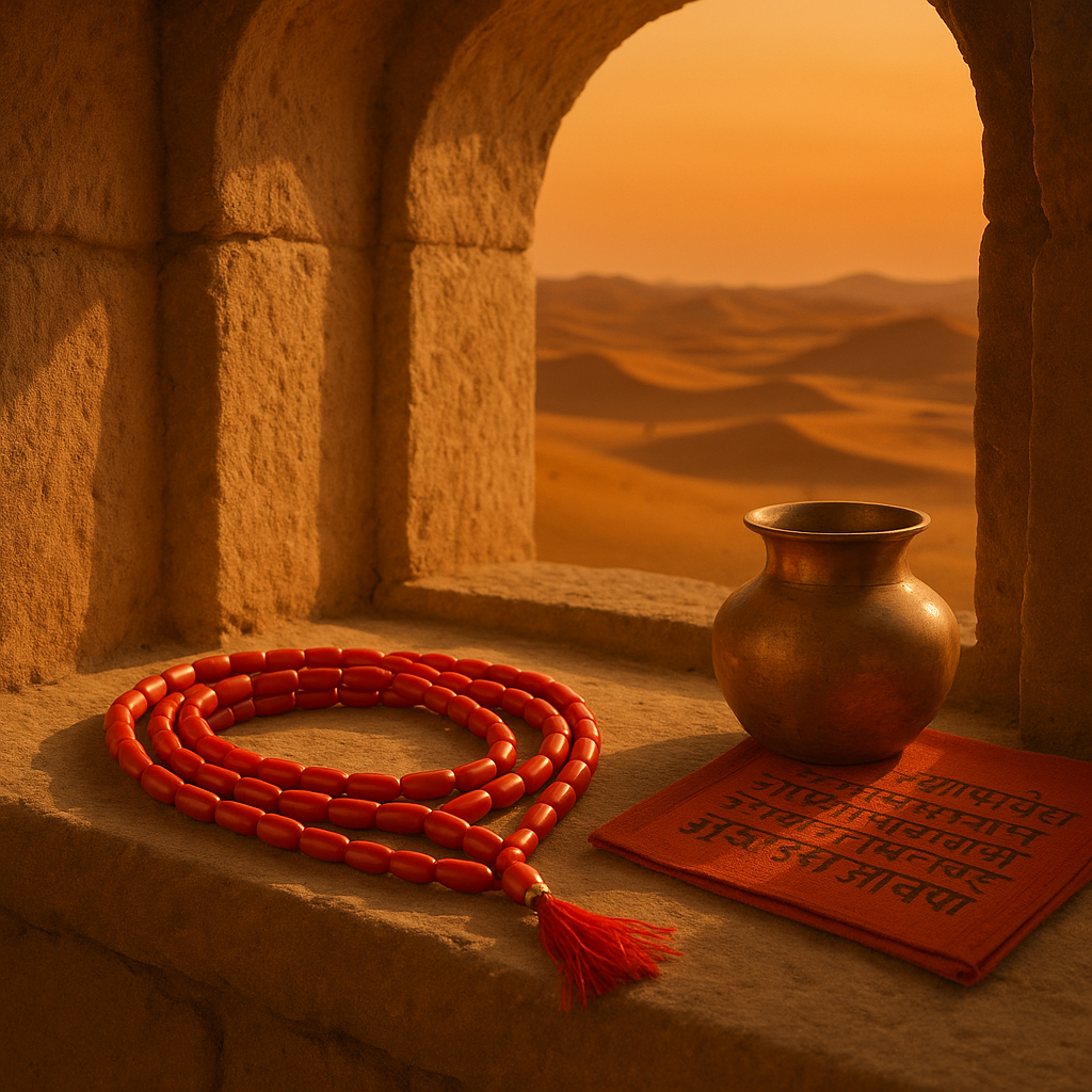 Coral (moonga)Mala – 108 Beads | Natural Red Coral | For Courage, Vitality & Mars Remedies