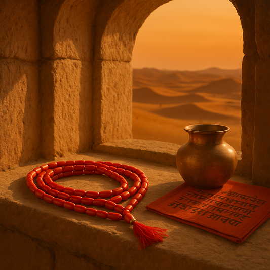 Coral (moonga)Mala – 108 Beads | Natural Red Coral | For Courage, Vitality & Mars Remedies