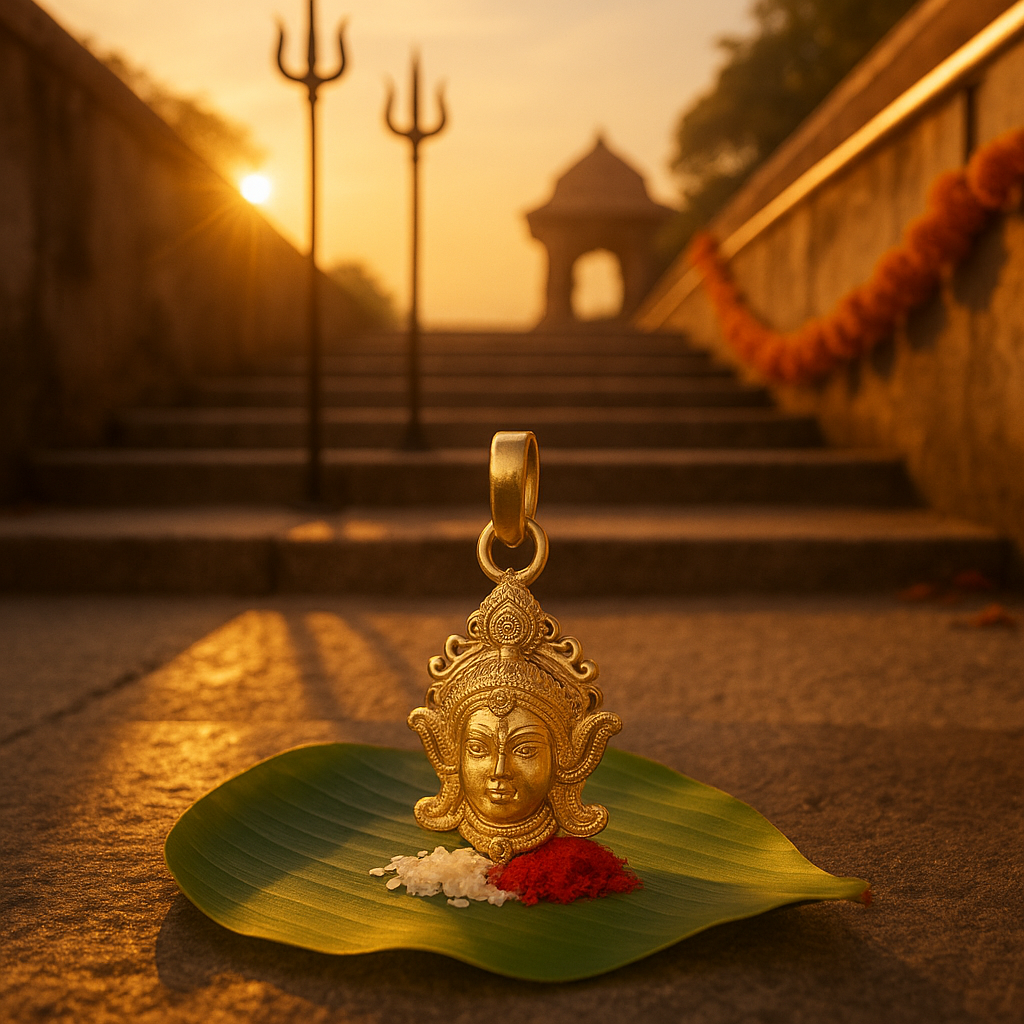 Nav Durga Panchdhatu Pendant – Divine Protection & Energy | Lab Certified
