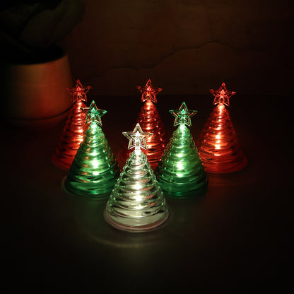 Led Christmas Tree Decorative Lights - (6 Pc  Set)