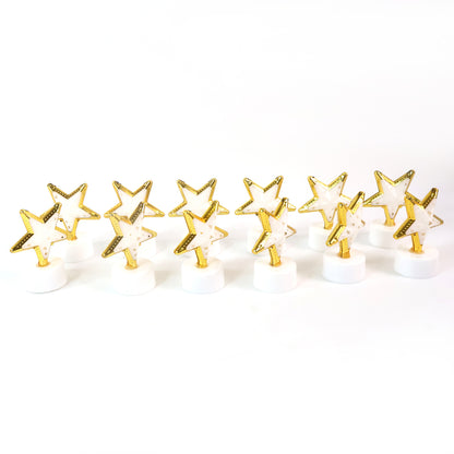 Decorative Star Shaped Flameless Led Candles (12 Pc)