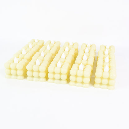 Led Flameless Cube Decorative Candles (24 Pc)