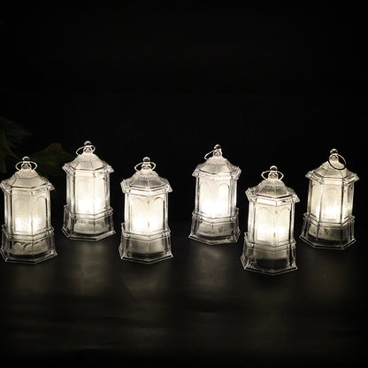 Led Hanging Lantern Style Decorative Flameless Candles (6 Pc)