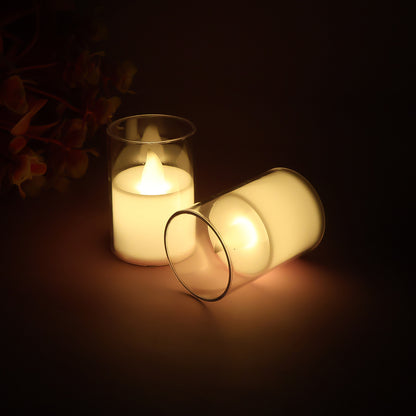 Flameless Led Votive Candles - (Set)