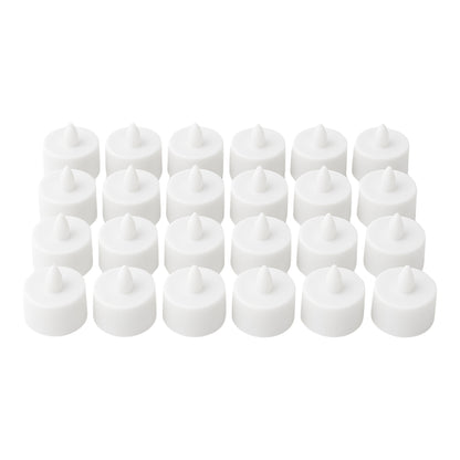 6634  Flameless Led Tealights Smokeless Plastic Decorative Candles - Led Tea Light Candle For Home Decoration (Pack Of 24)