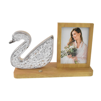 Duck Shape Cystal Led Lamp  Photo Frame Night Lamp  Wedding Gift  Love Couple