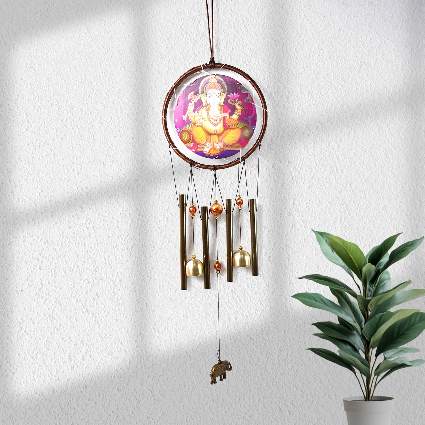 Lord Ganesh Wind Chimes Outdoor Hanging Wind Chime (1 Pc)