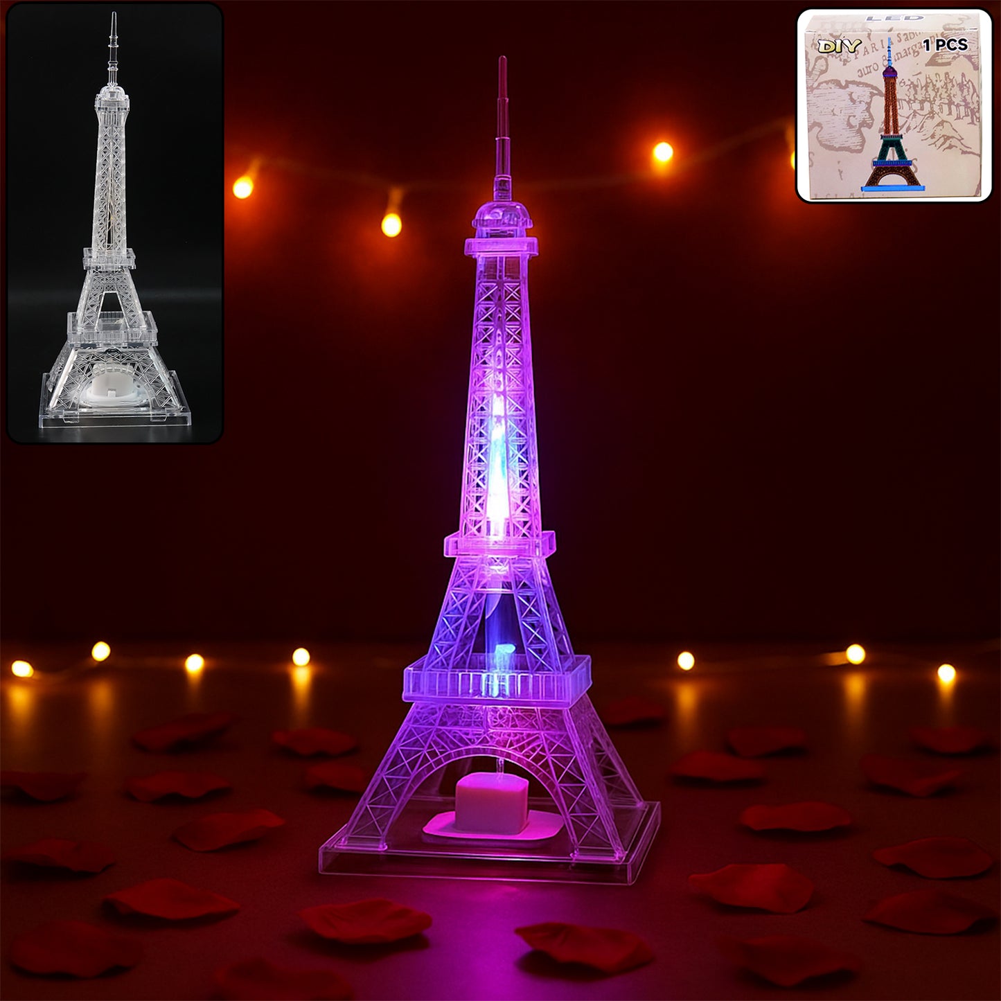 Led Eiffel Tower Decorative Night Light (1 Pc)