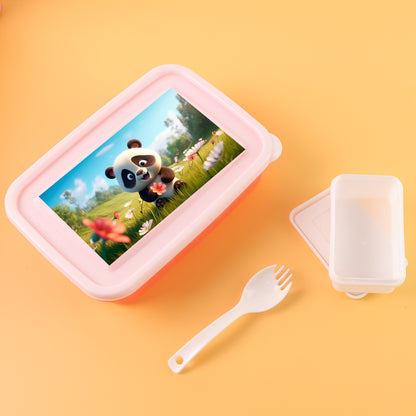 Kids Cartoon Printed Lunch Box Mix Design (1 Set)