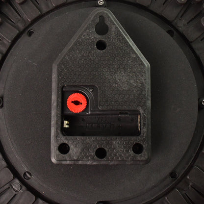 4918 Wooden Look Designer Wall Clock Plastic Decorative Latest Wall Clock Battery Operated Round Easy To Read For Roomhomekitchenbedroomofficeschool