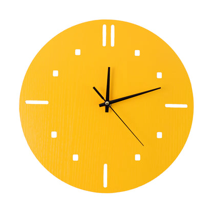 Modern Round Wall Clock Stylish And Silent Non-ticking Decorative Timepiece (1 Pc)
