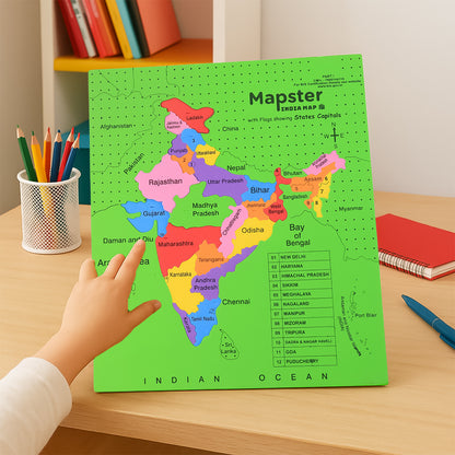 Aditi Mapster India Map Eva Foam Puzzle Set
