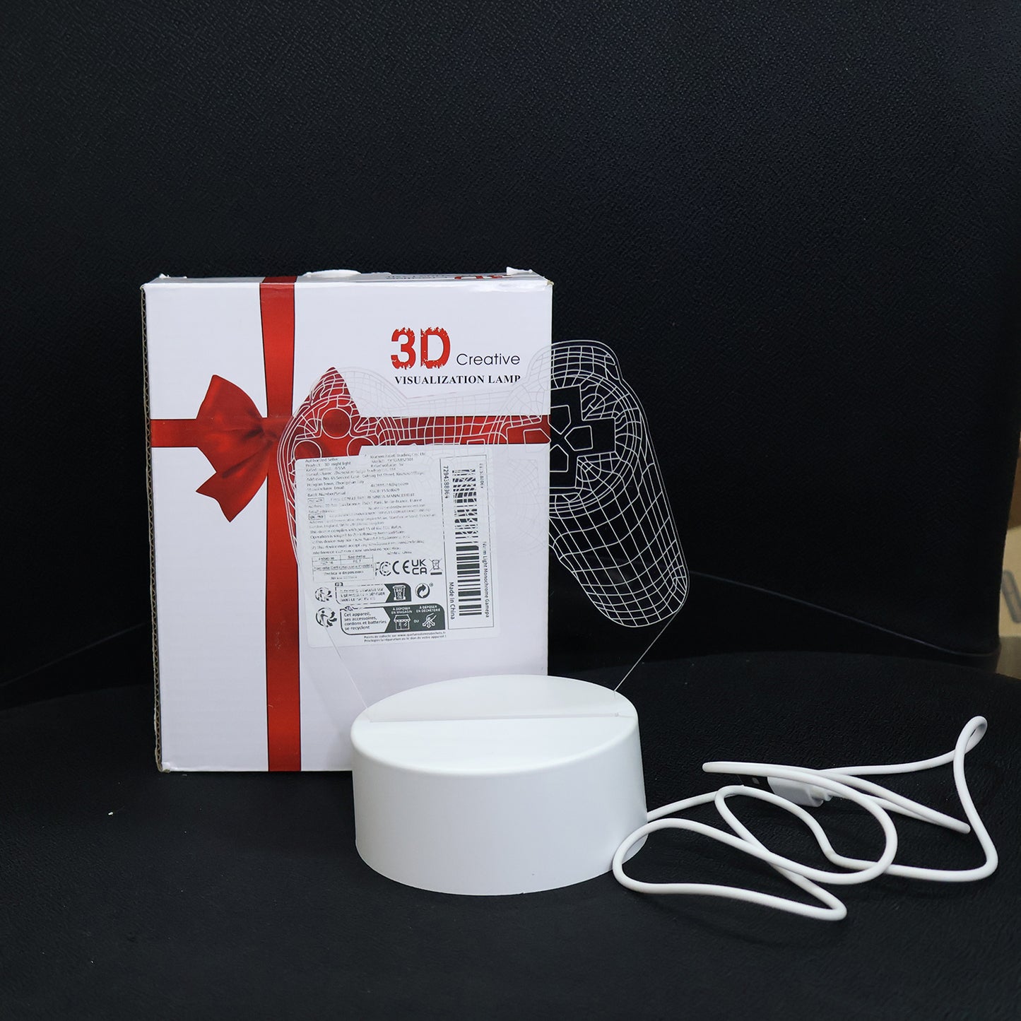 3d Acrylic Led Night Lamp  Game Controller Shape Decorative Light For Gamers (1 Pc)