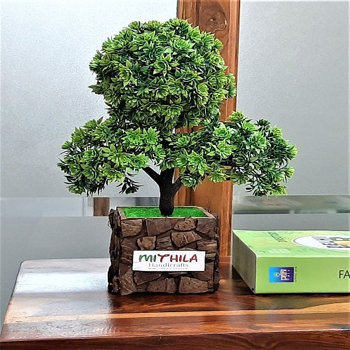 Artificial Bonsai Plant with Elegant COCONUT VAT POT