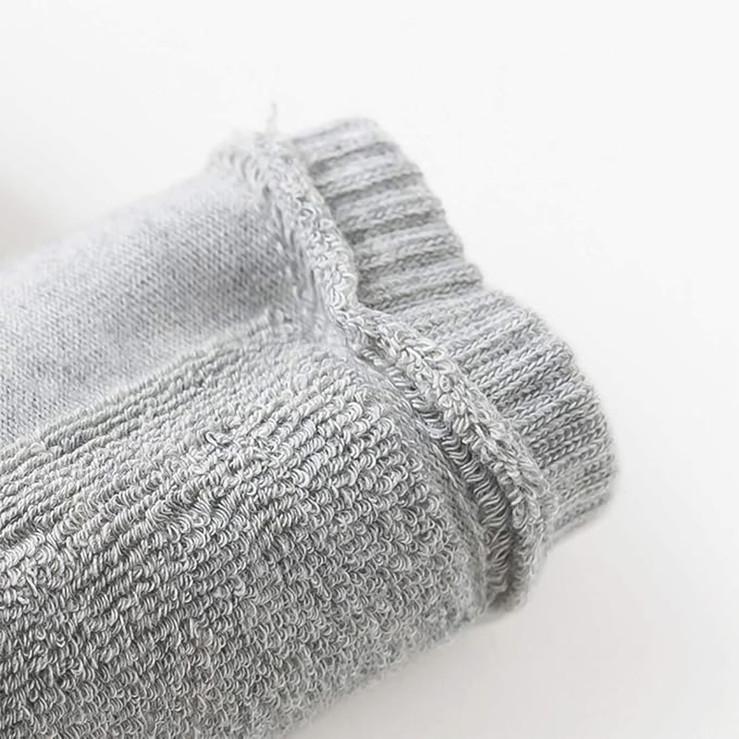 Light Grey Toddler Wool Knit Leg Warmer (Knee Guard)