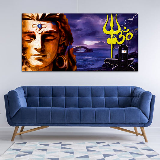 Lord Shiva Canvas Wall Painting & Arts