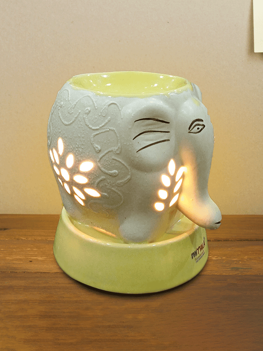 Electric Ceramic Elephant  Diffuser With Aroma Oil