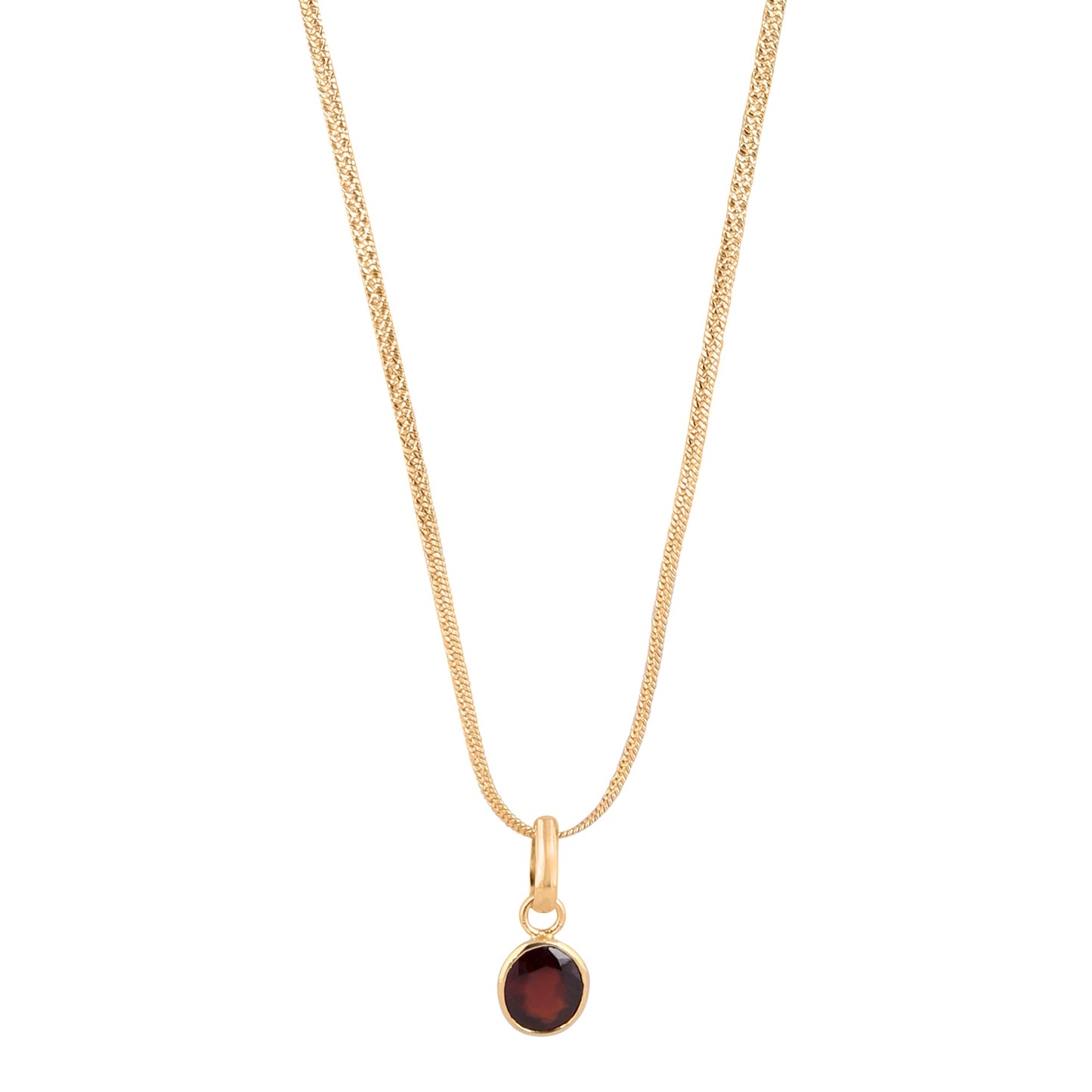 Hessonite/Gomed Pendant Panchdhatu  with chain  Lab Certified  Natural Gemstone for Men and Women