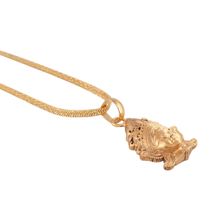 Panchdhatu Nav Durga Pendant with chain Pendant for Men and Women Lab Certified