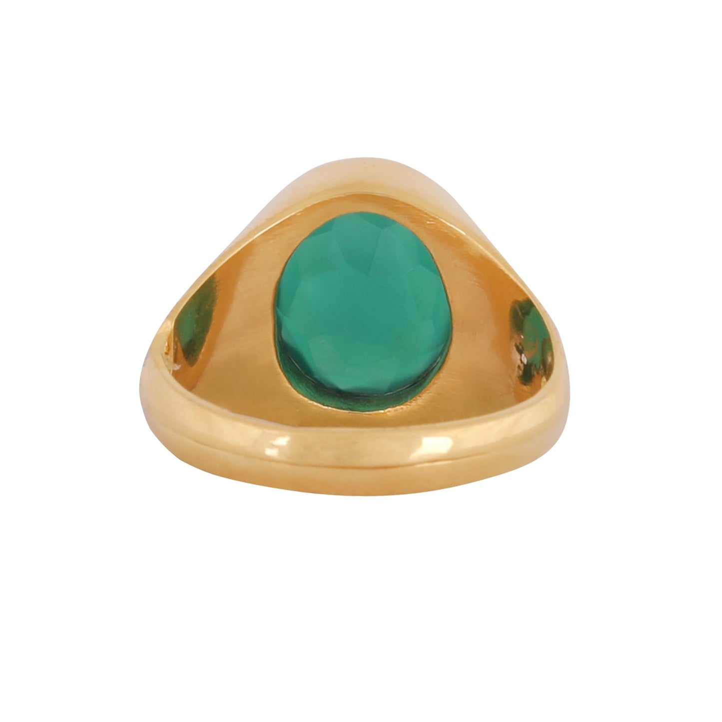 EMERALD PANNA Panchdhatu Ring  Lab certified  ADJUSTABLE RING