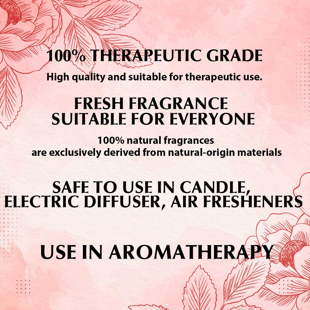 Rose Essential Oil For Skin, Hair Care, Home Fragrance, Aroma Therapy 30ml