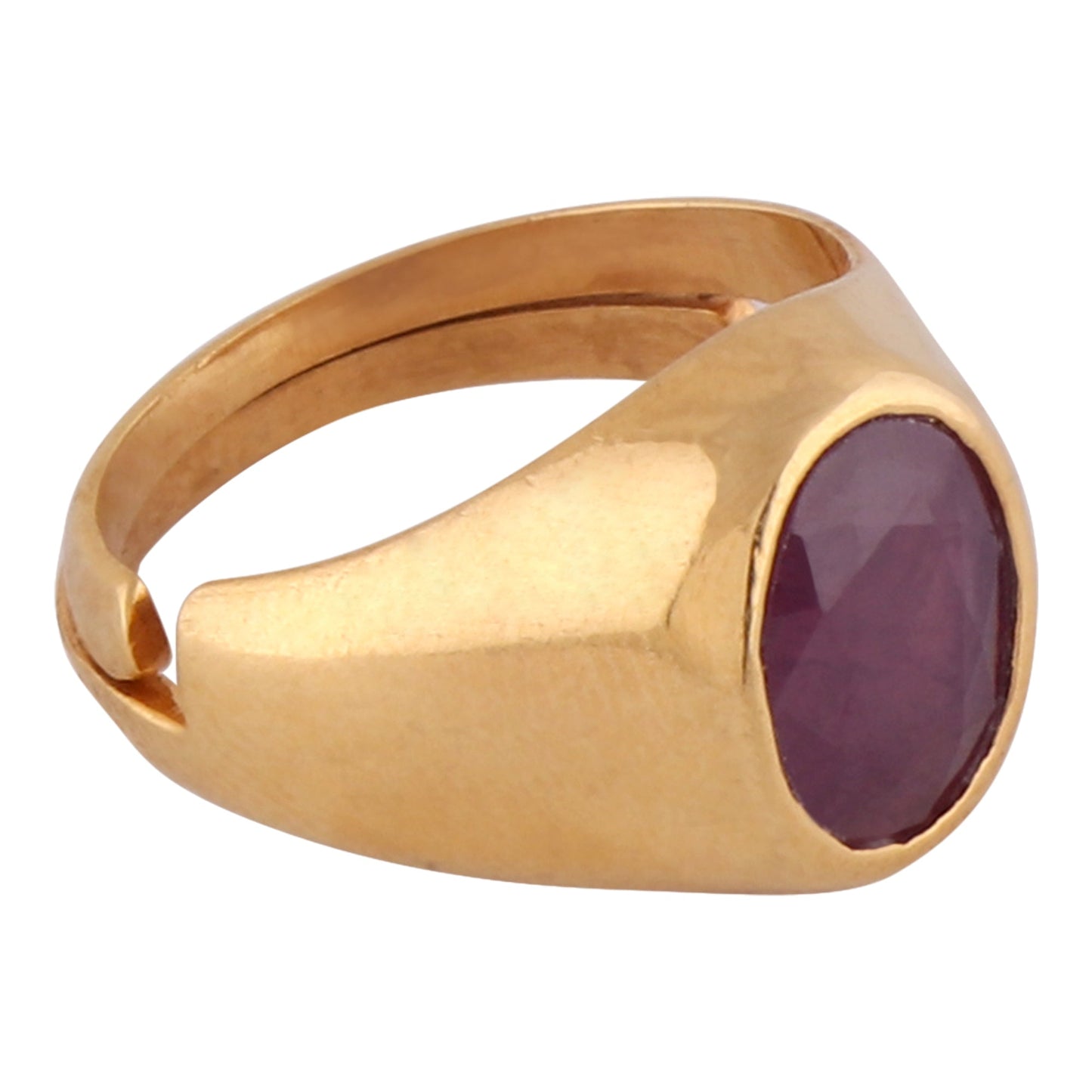 Ruby(Manikya) Panchdhatu Ring Lab certified ADJUSTABLE RING