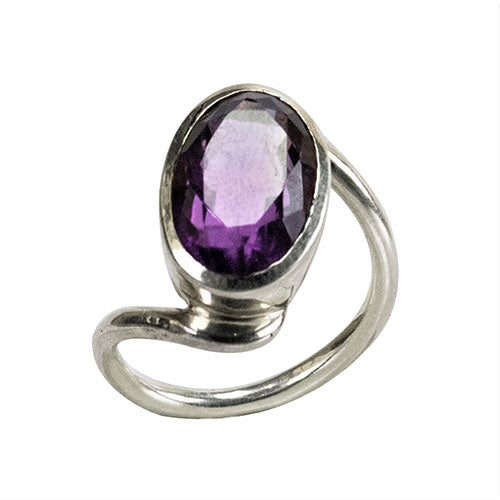 AMETHYST (JAMUNIA) RING - Panch Dhatu - 5 Carat - Free Size