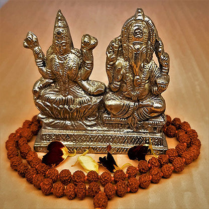 Ashta-Dhatu Laxmi-Ganesh