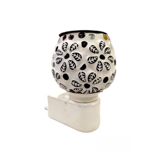 Flower Designed Fragrant Mosaic Burner- with four fragrant oil (5ml)