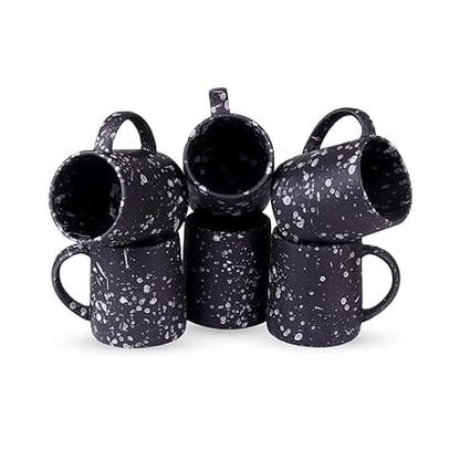 HANDICRAFTS Shine Coffee Mug, Ceramic Tea Mugs, Microwave Safe Coffee Mugs, Ceramic Tea Cups (280 ml Each)