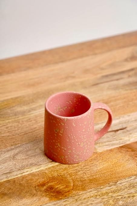 HANDICRAFTS Shine Coffee Mug, Ceramic Tea Mugs, Microwave Safe Coffee Mugs, Ceramic Tea Cups (280 ml Each)